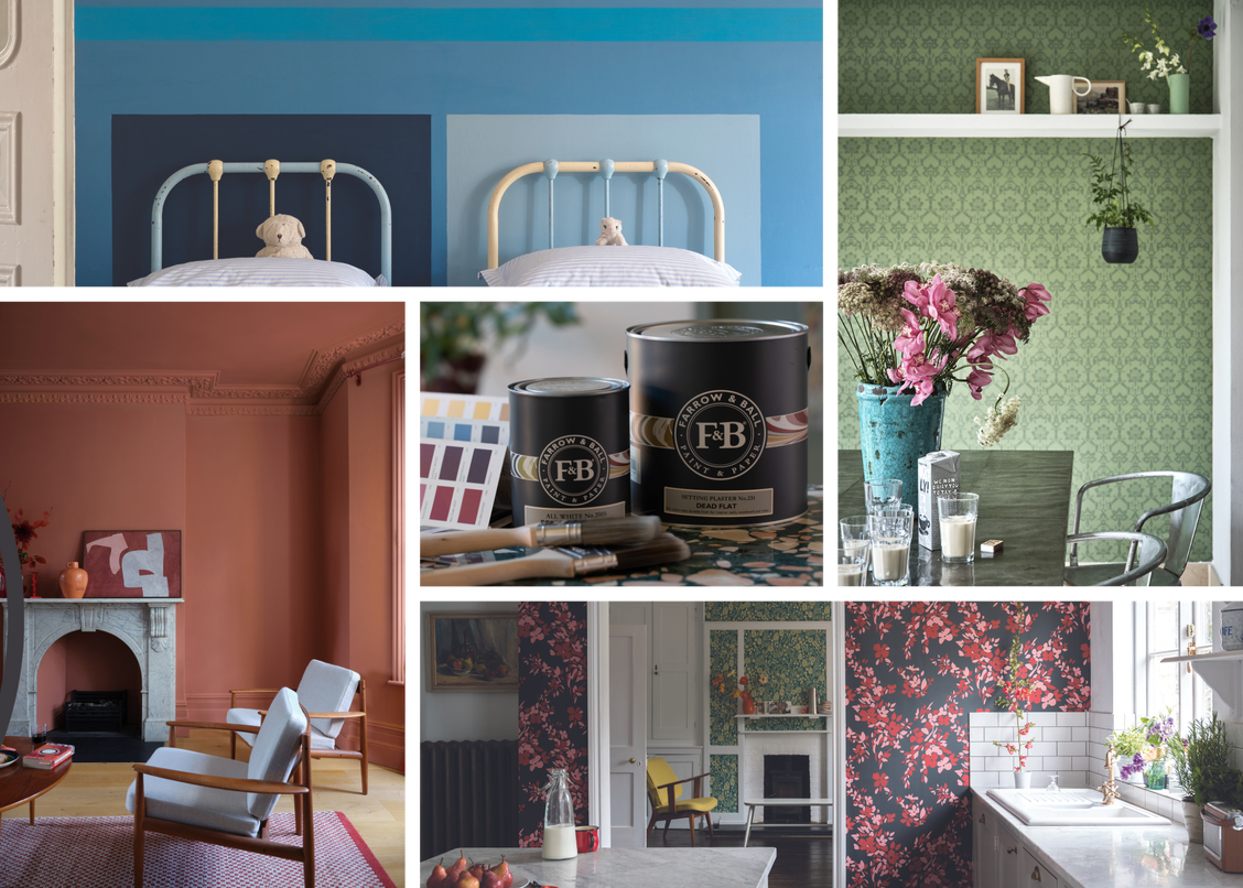 Paint & Wallpaper Image Collage